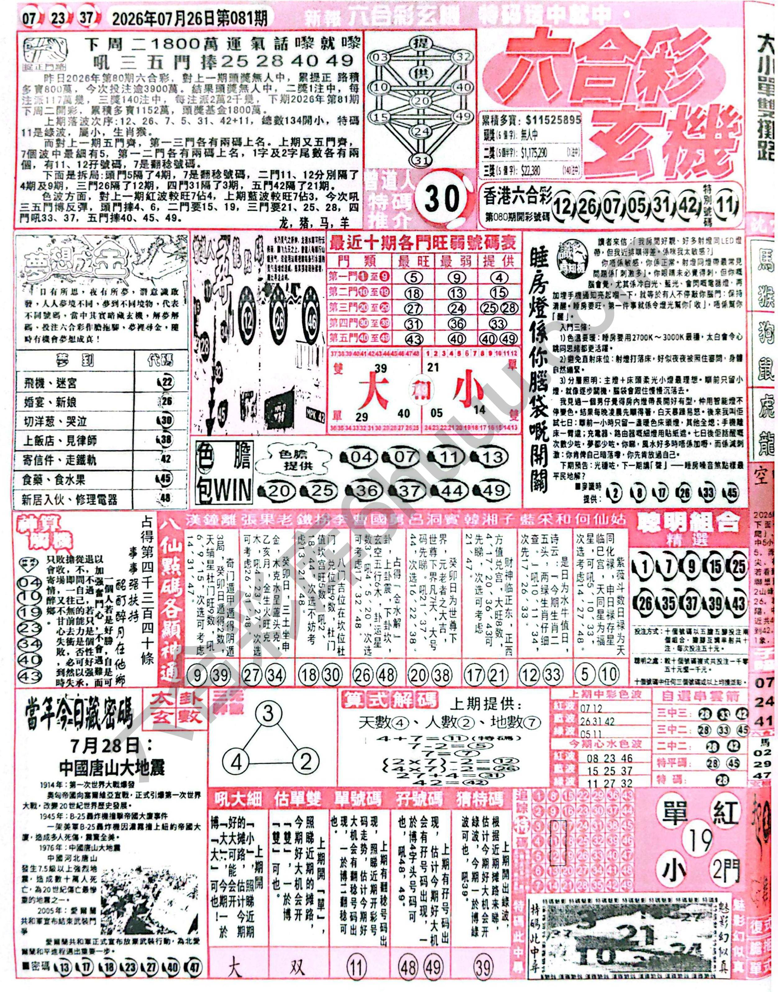 六合彩玄机