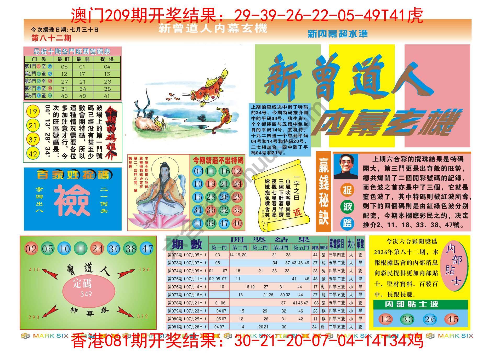 新曾道人内幕玄机