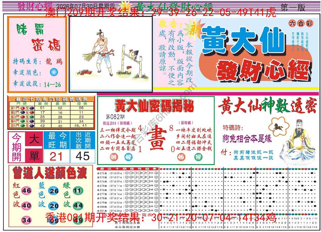 黄大仙发财心经