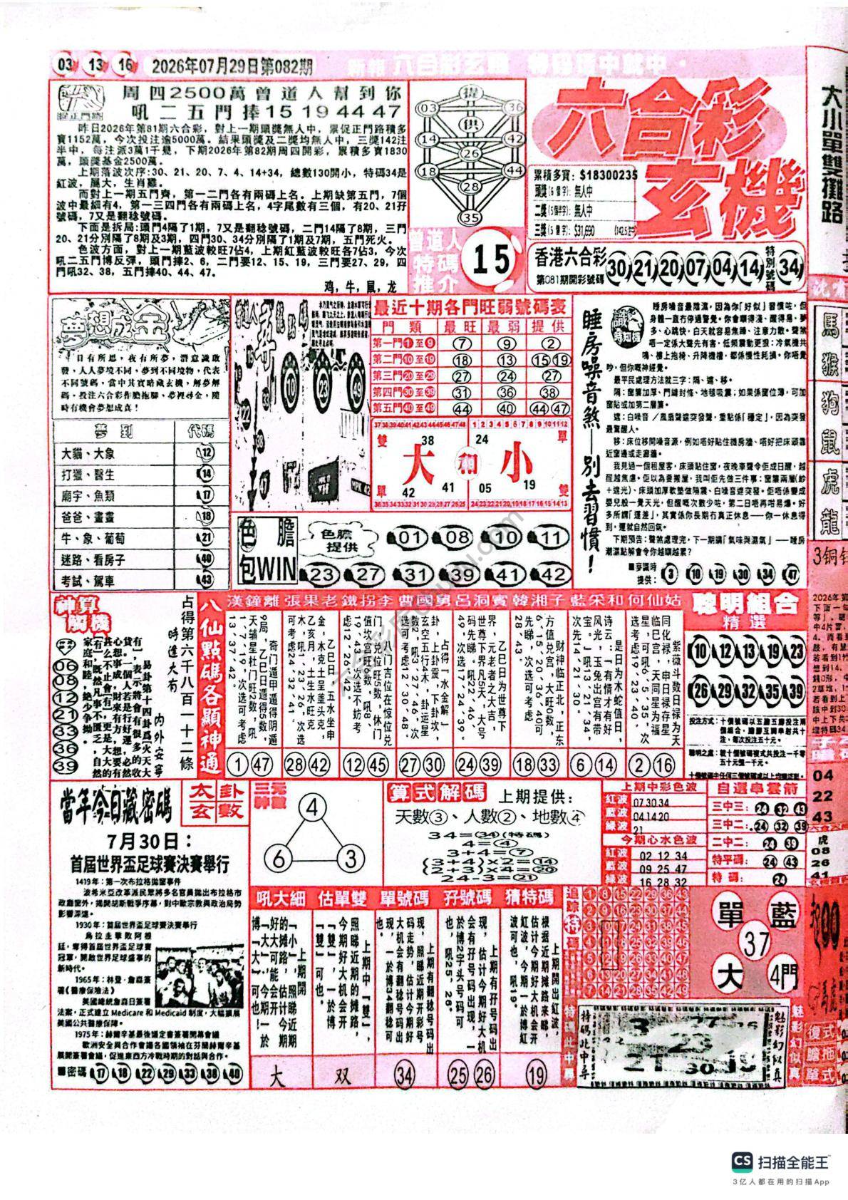 六合彩玄机