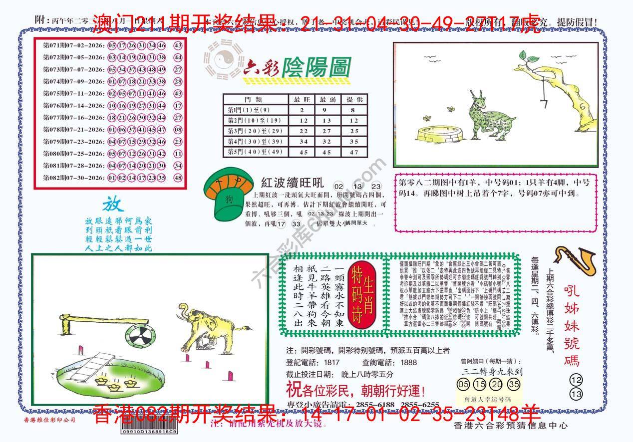 六彩阴阳图