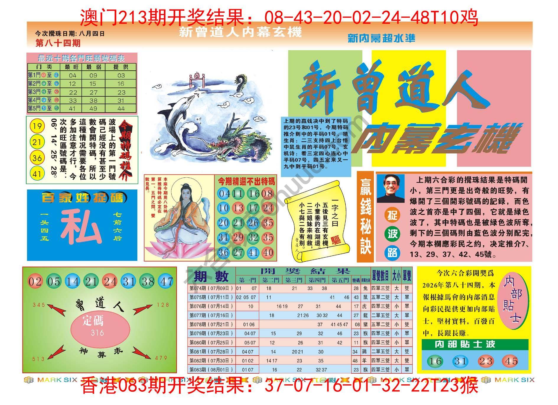 新曾道人内幕玄机