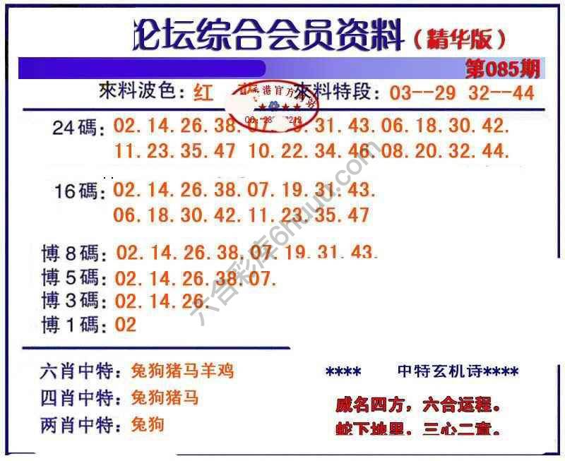 综合会员资料