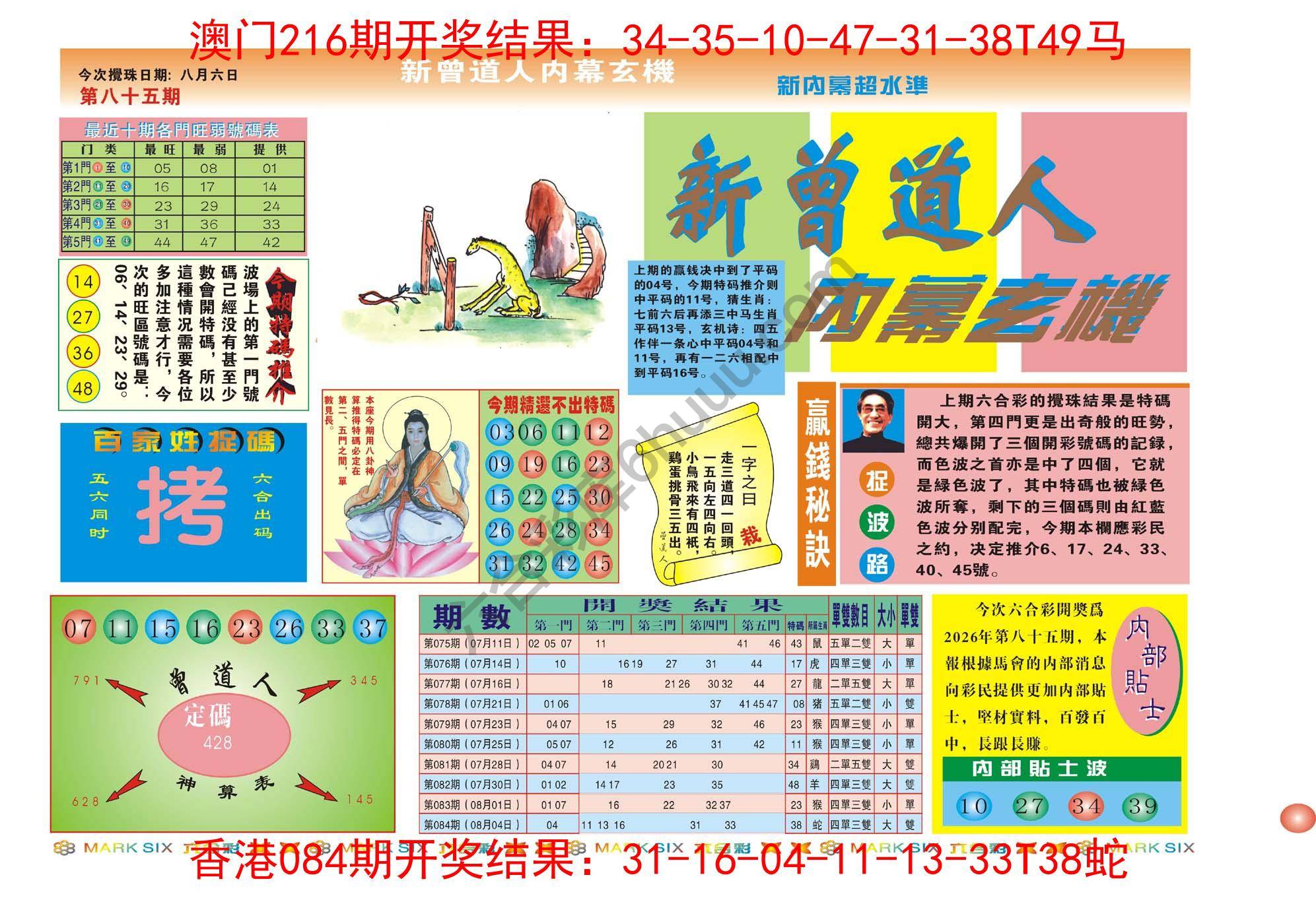 新曾道人内幕玄机