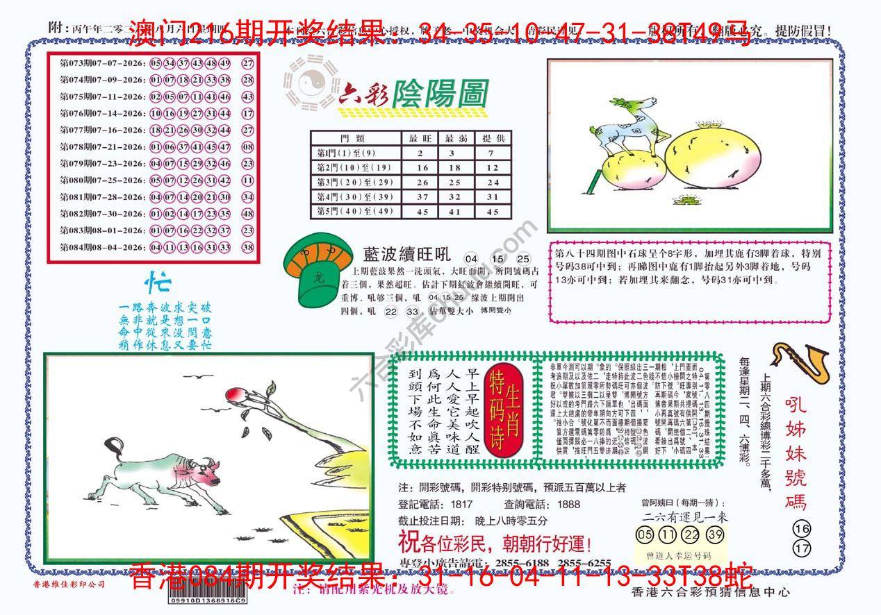 六彩阴阳图