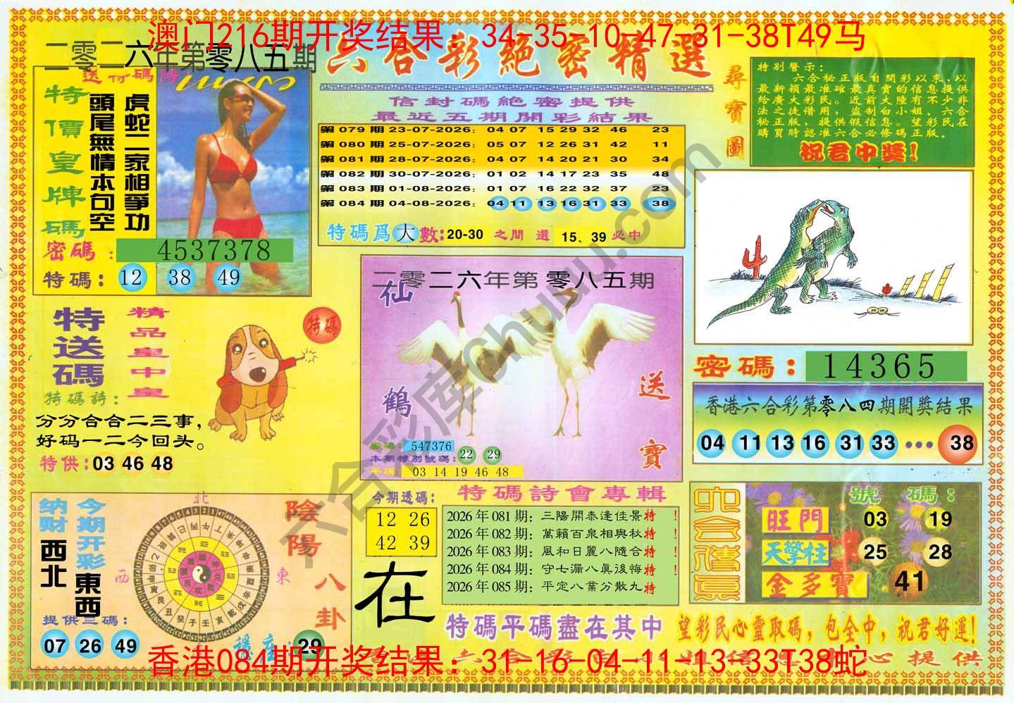 六合彩绝密精选