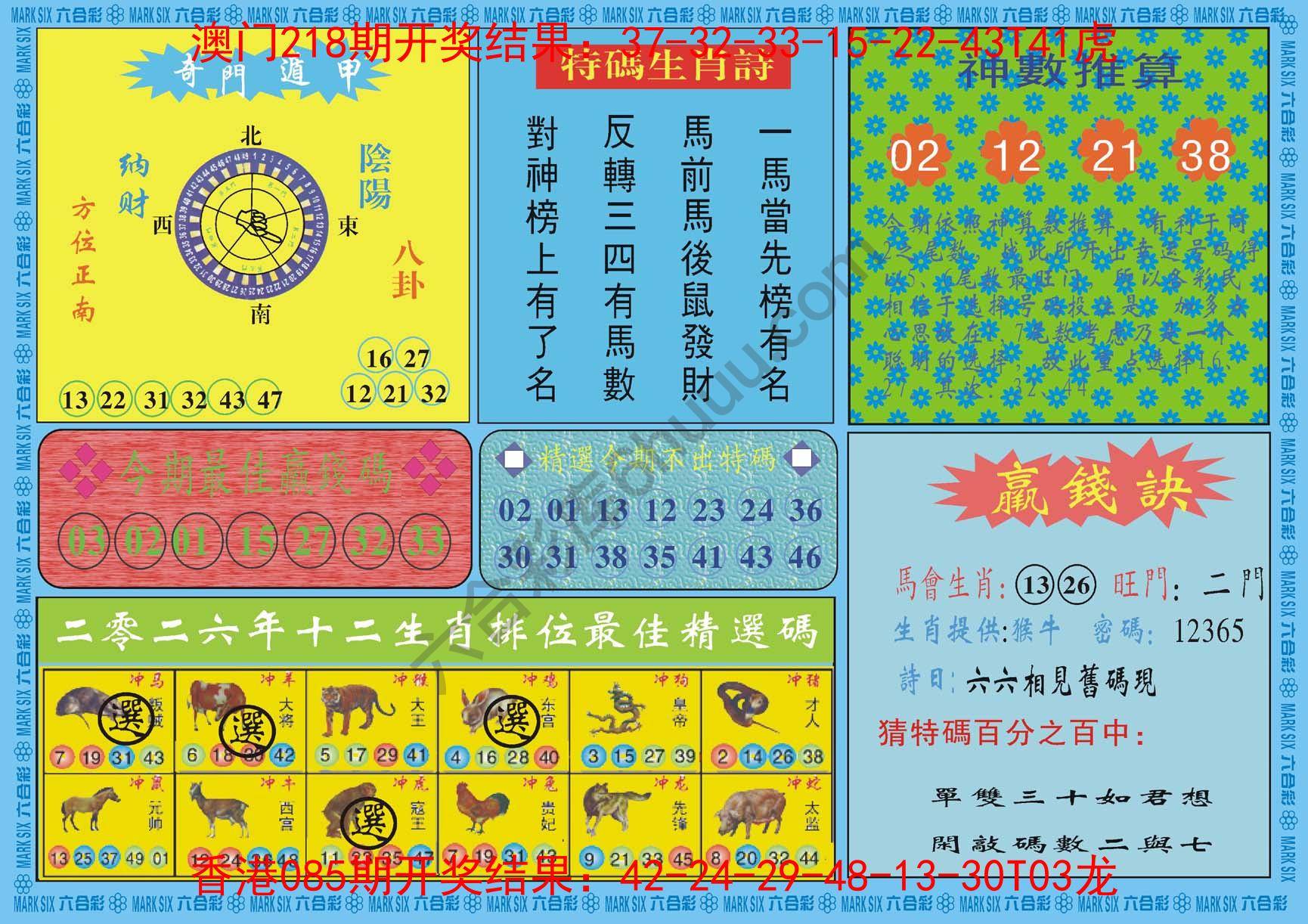 黄大仙灵码