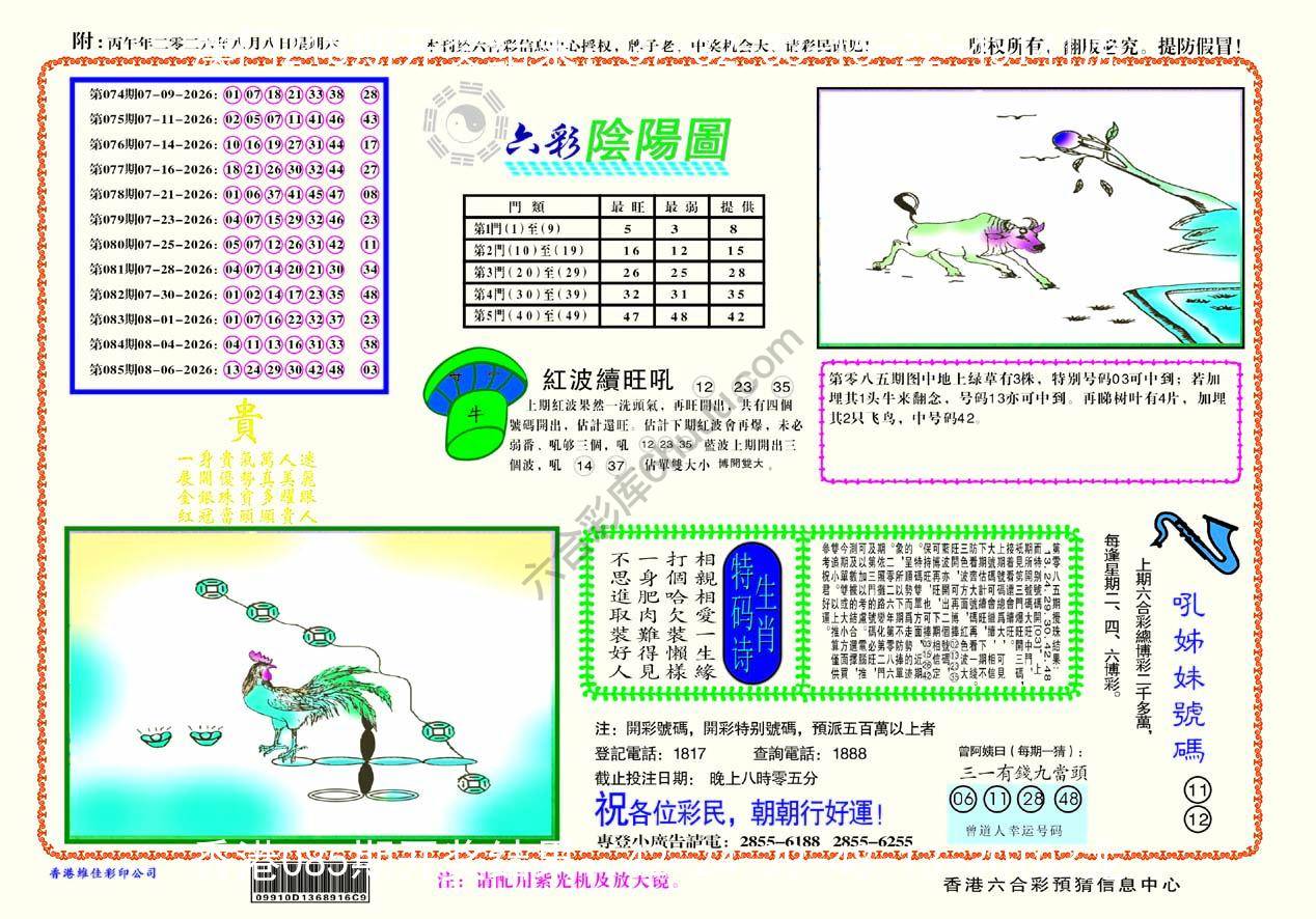 六彩阴阳图