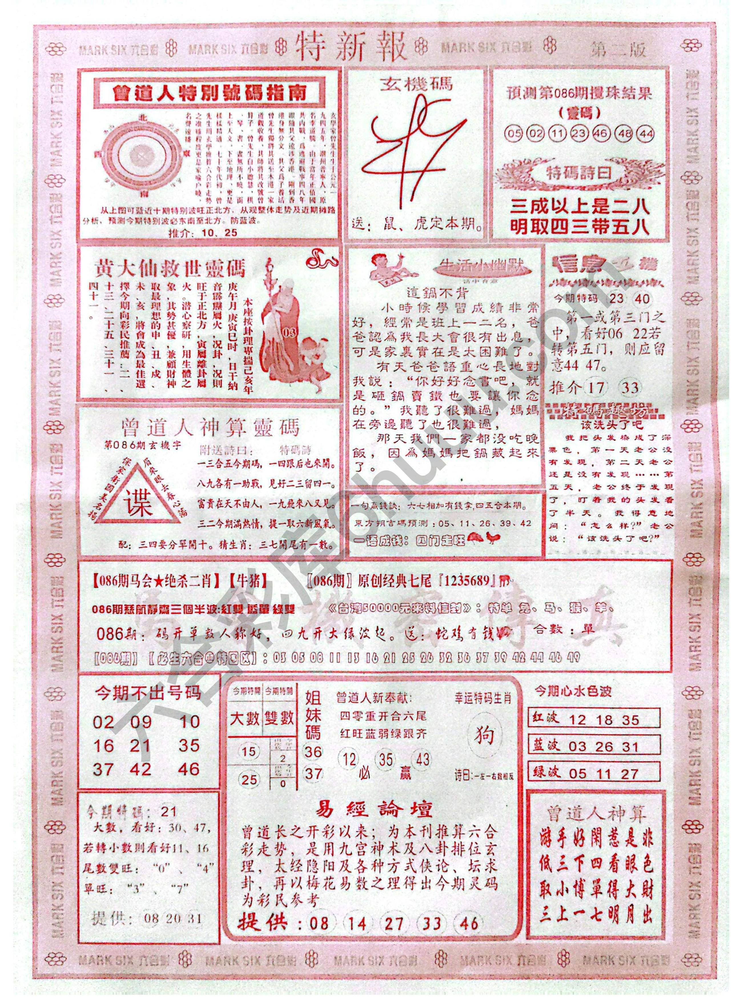 特新报大版