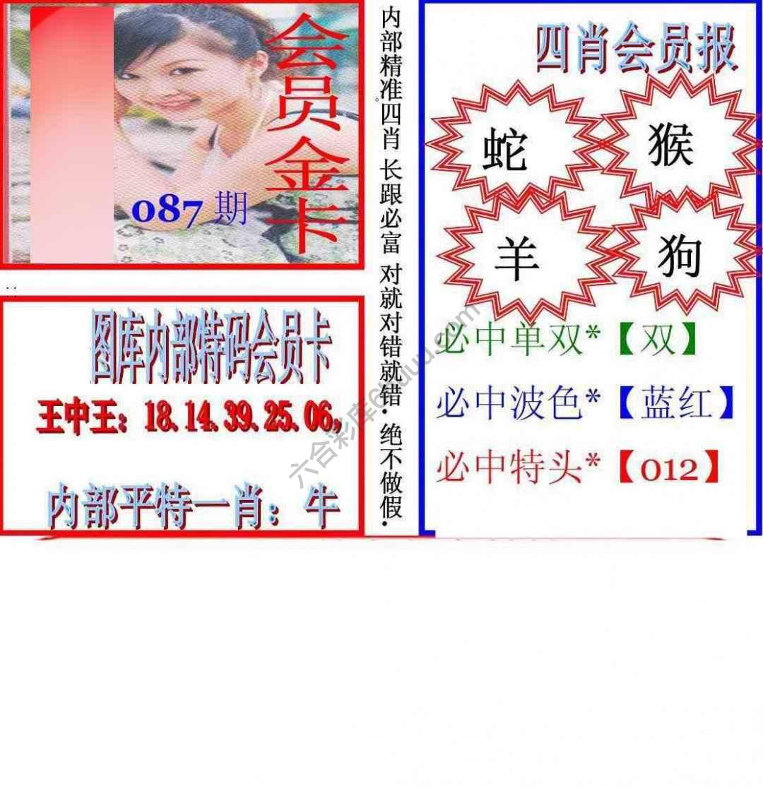 马经四肖会员报