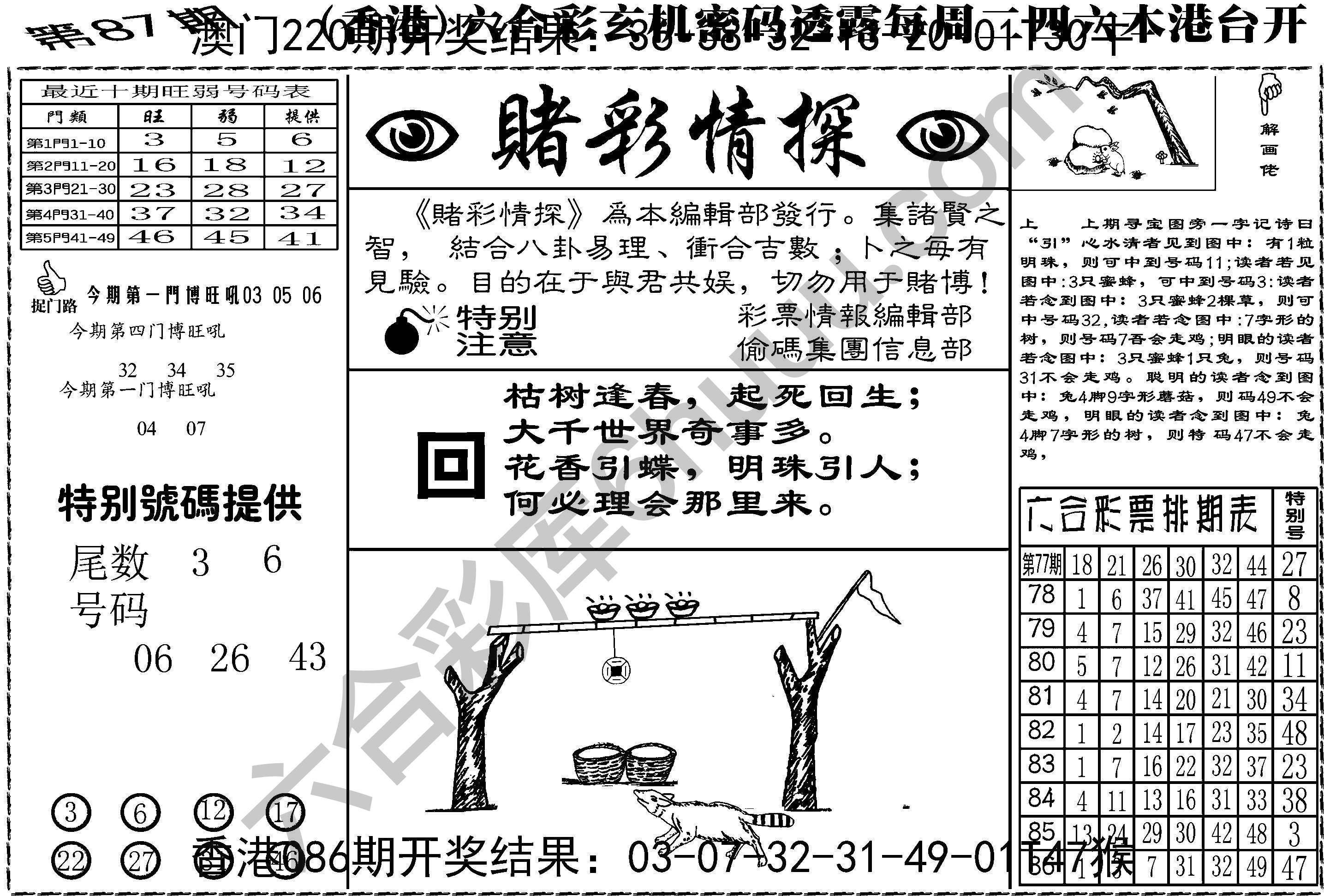 赌彩情探