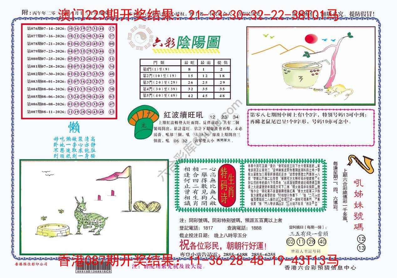 六彩阴阳图