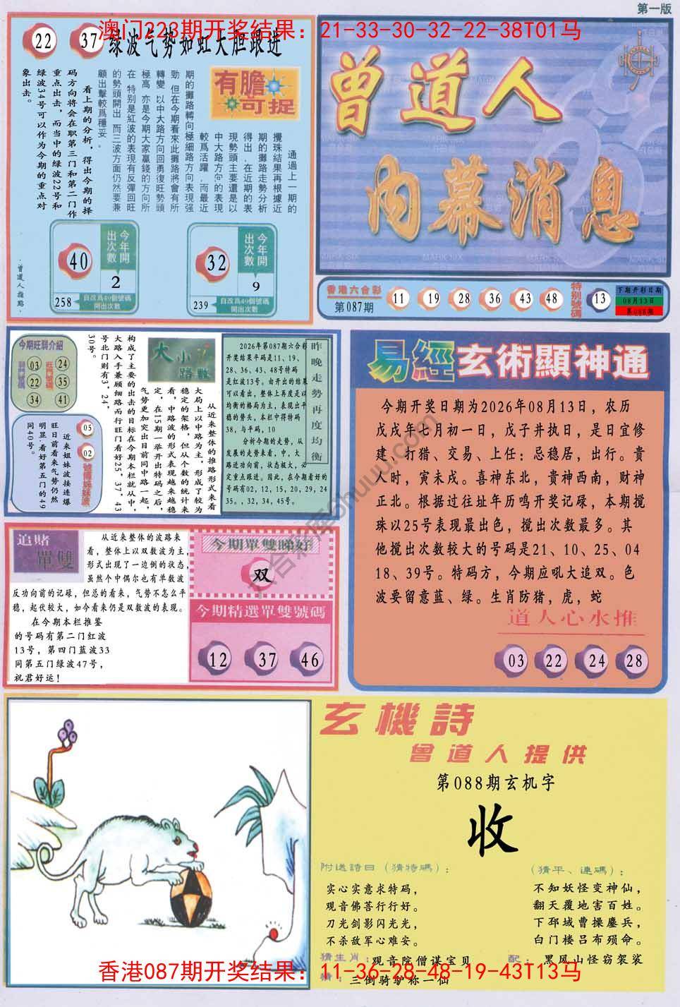 曾道人内幕消息