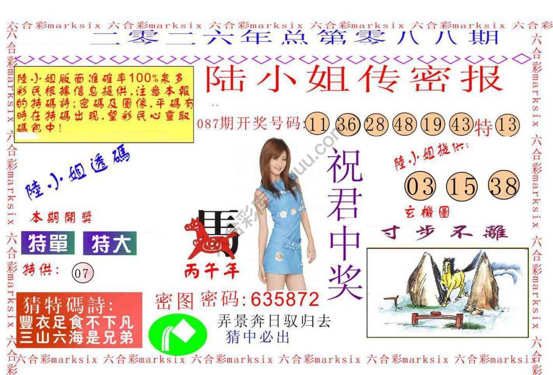 陆小姐传密
