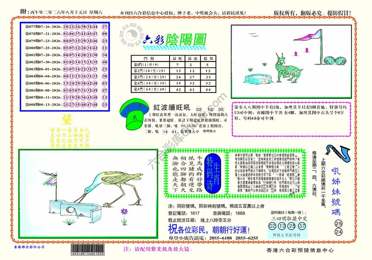 六彩阴阳图