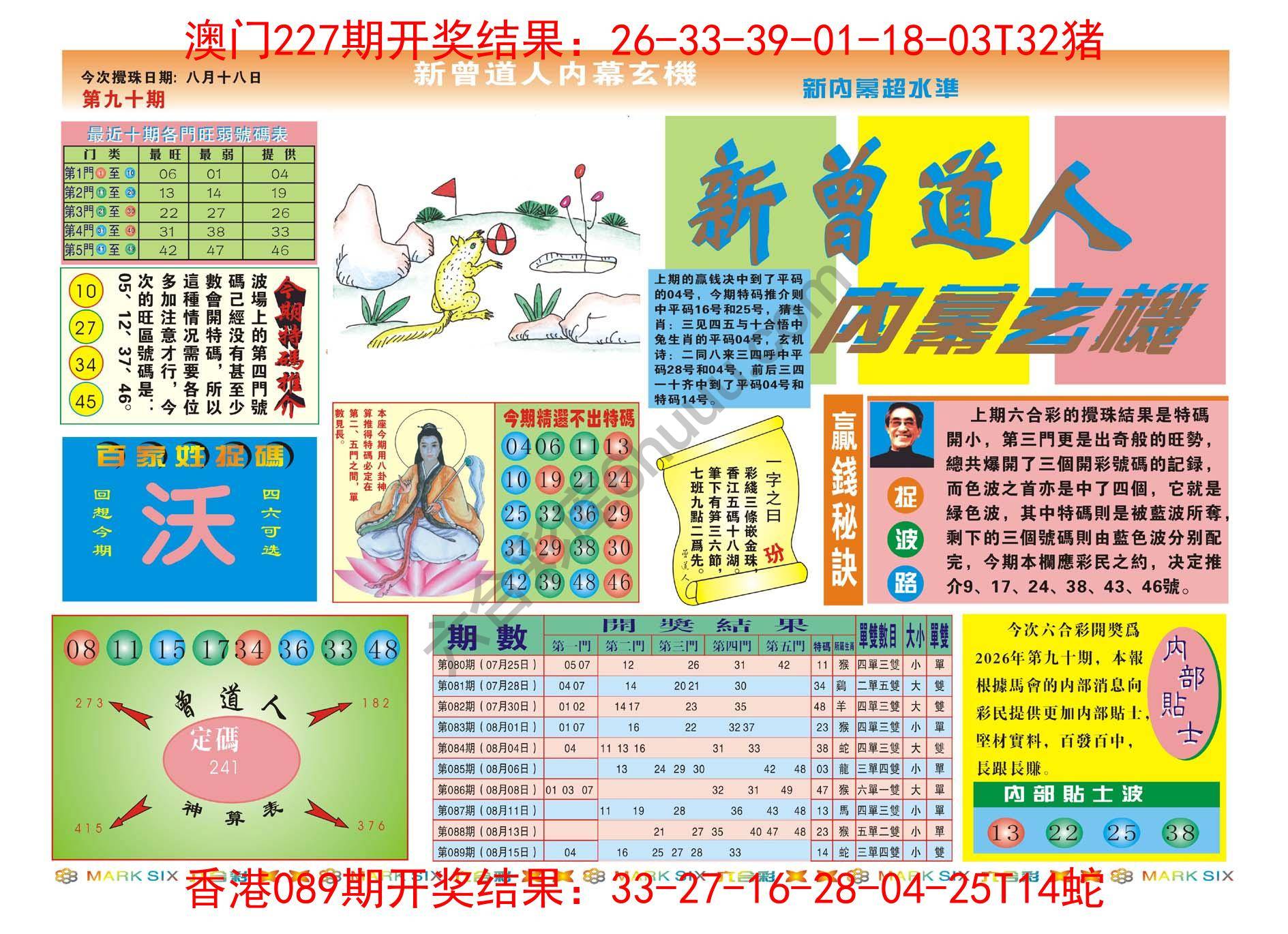 新曾道人内幕玄机