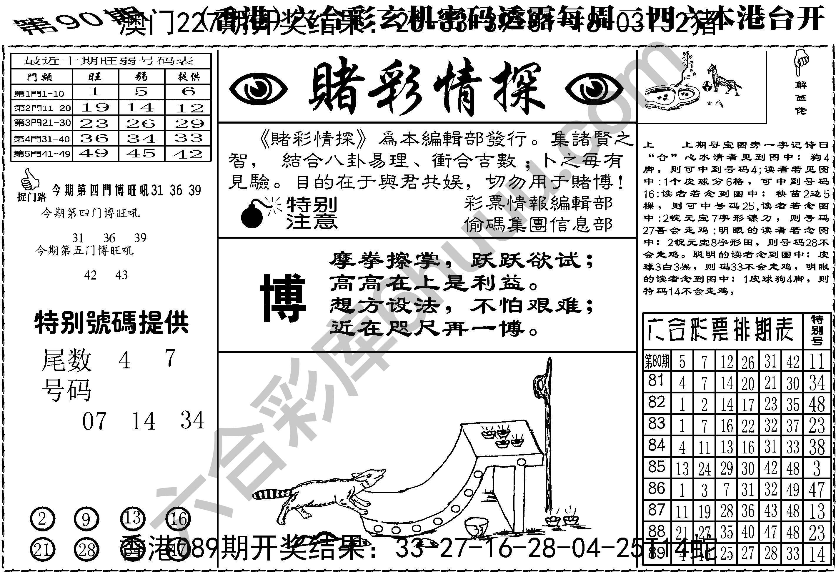 赌彩情探