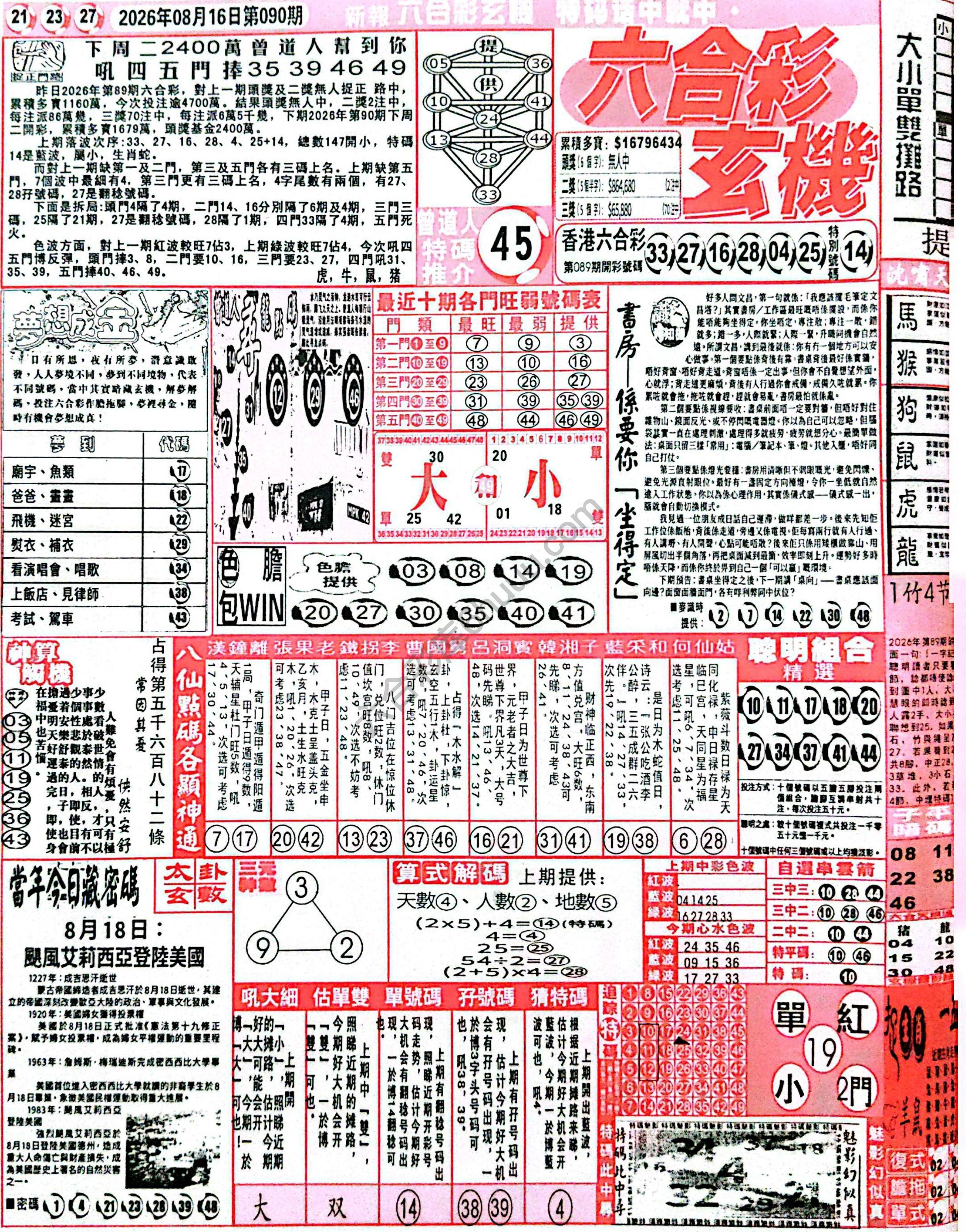 六合彩玄机