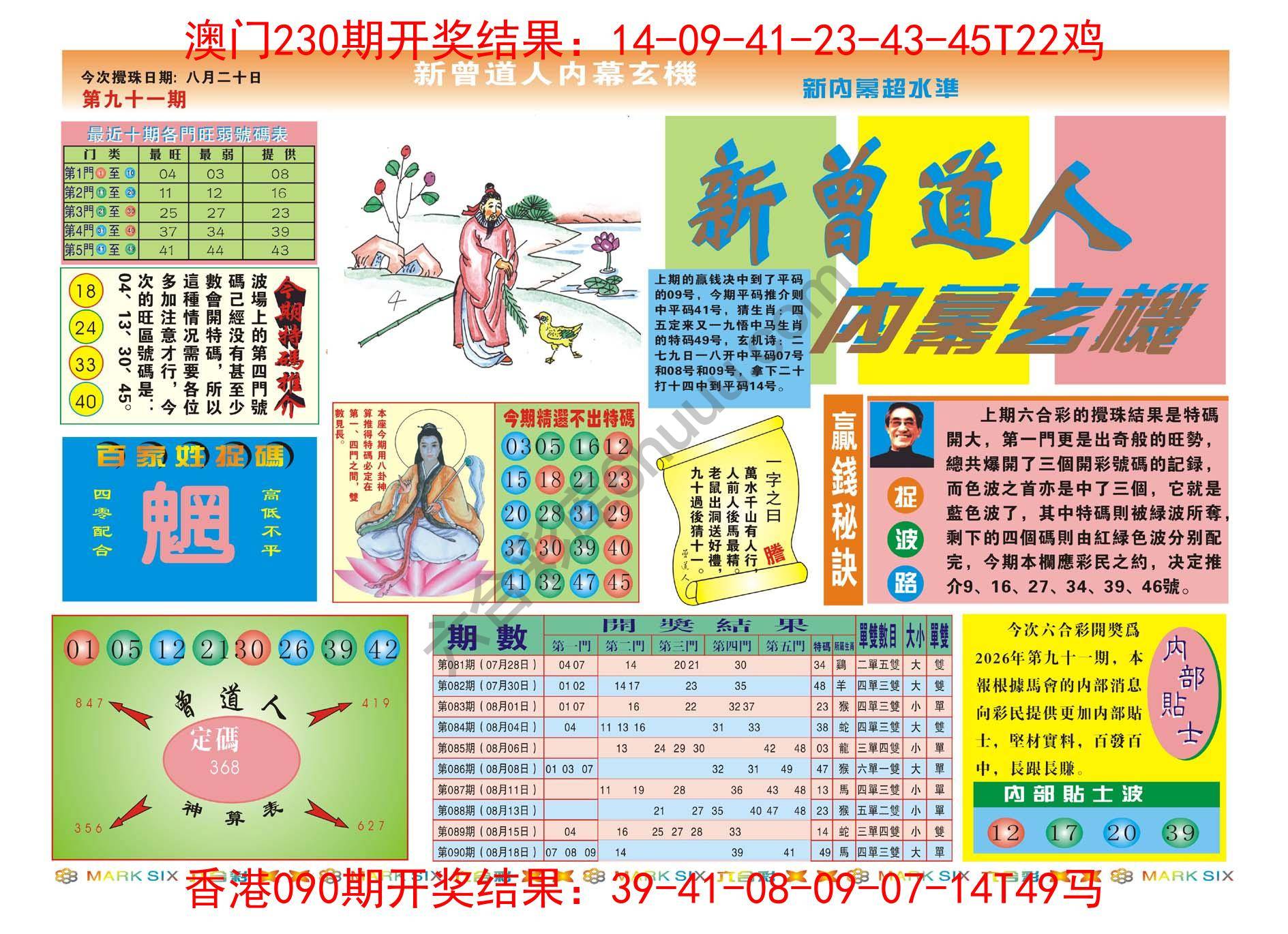 新曾道人内幕玄机