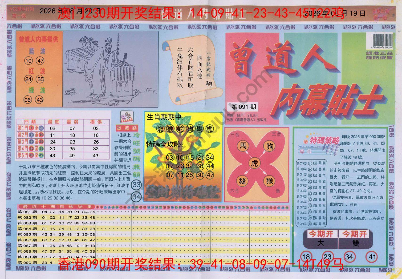 曾道人内幕贴士