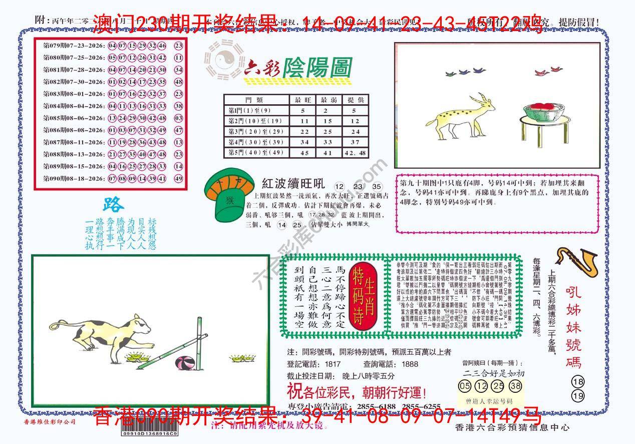 六彩阴阳图