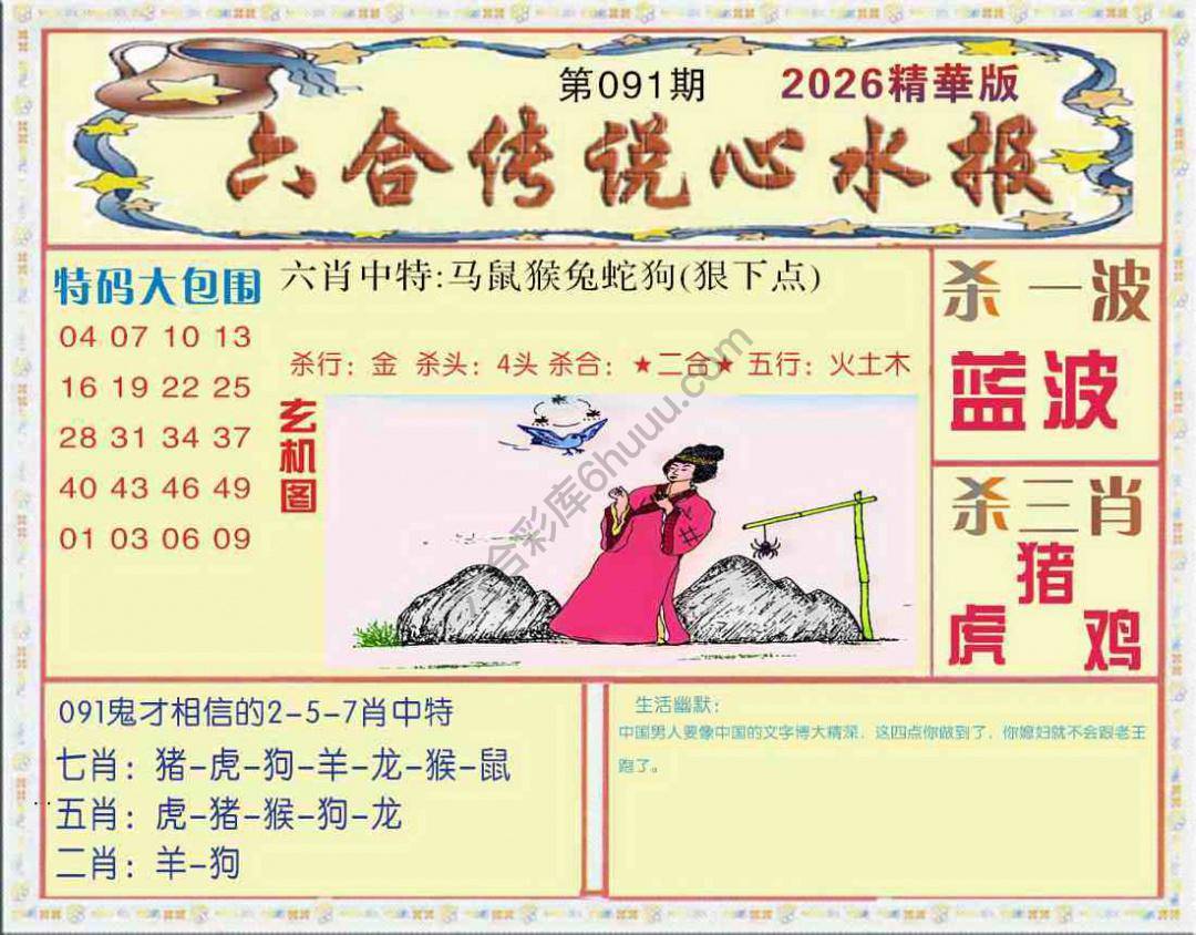 六合传说心水报